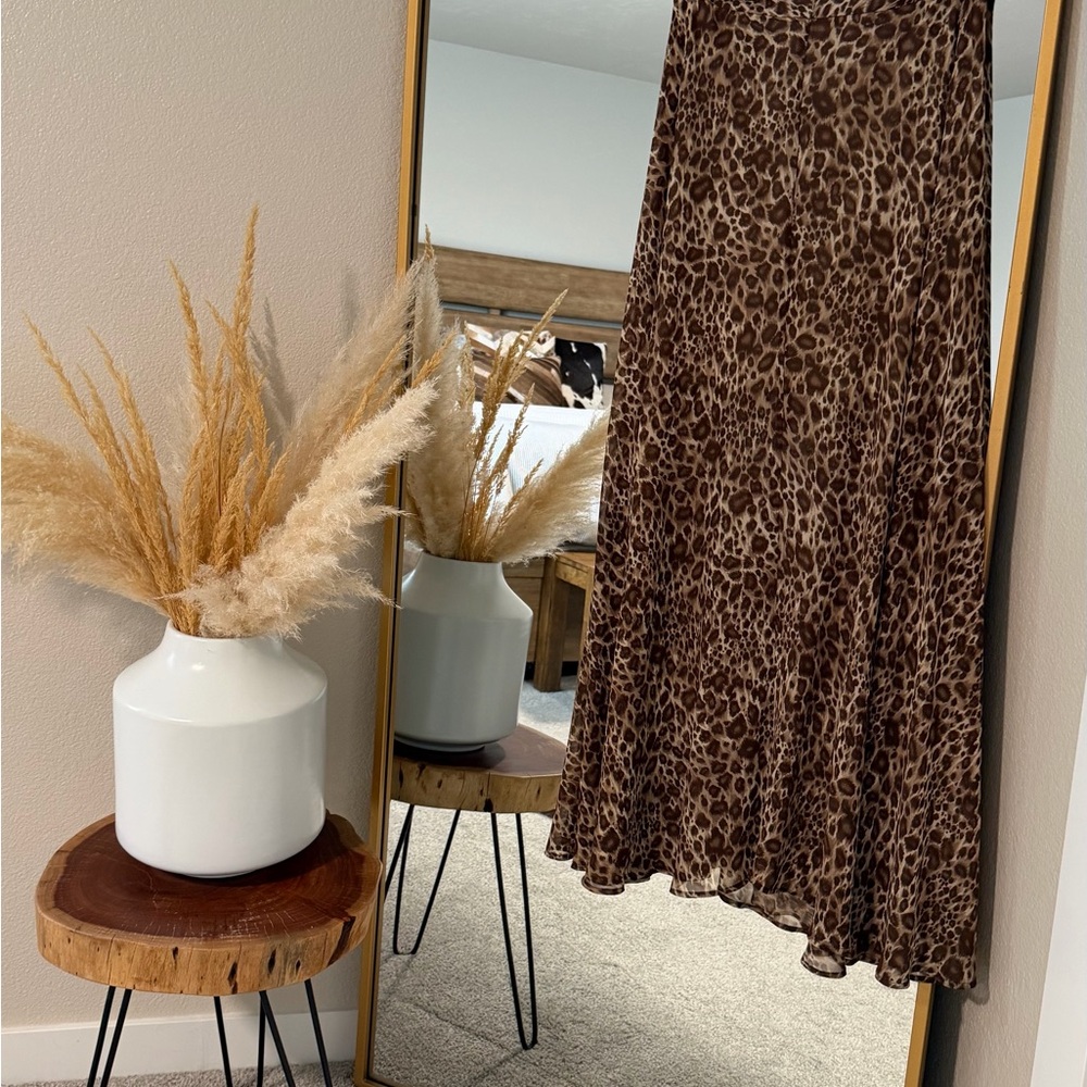 Forever 21 Animal Print Maxi Skirt